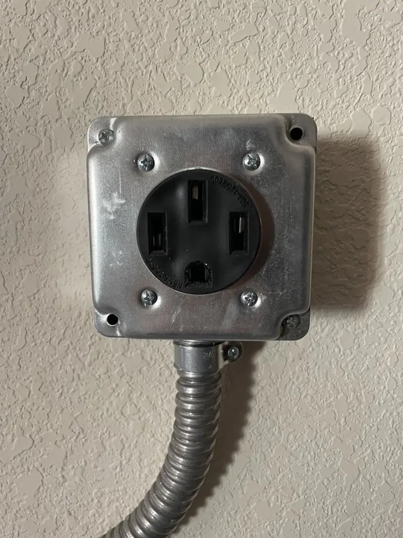NEMA 14-50 outlet installed for Electrical Panel Upgrade in Longbranch
